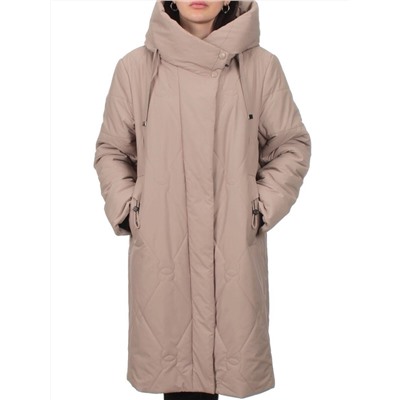 1119 DK. BEIGE Пальто зимнее облегченное женское (холлофайбер 150 гр.)