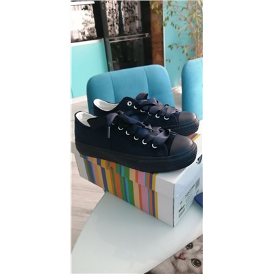 Кеды синие на шнурках PLAYTODAY