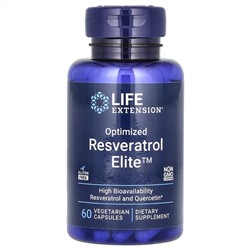 Life Extension, оптимизированный ресвератрол, 60 вегетарианских капсул