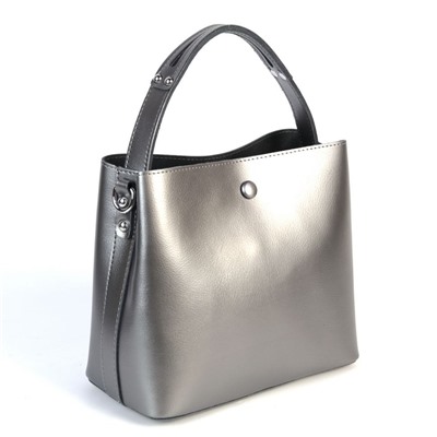 Женская кожаная сумка 8703-220 Лайт Грей