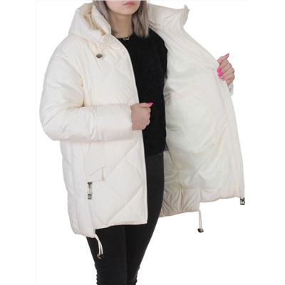 8811 MILK WHITE Куртка зимняя женская (150 гр. холлофайбер)