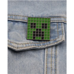 Металлический значок "Minecraft Крипер" 3*3 см