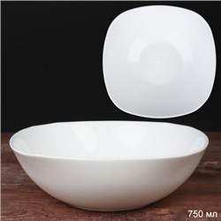 Тарелка квадратная суповая 750 мл 190 мм белая / NFW75T White) уп 48/ 682222