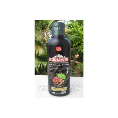 Травяной шампунь для темных волос от Kokliang, Herbal shampoo Hair Darkening & Thickening, 200 мл