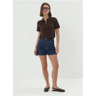 Джемпер-поло (вязаный трикотаж)