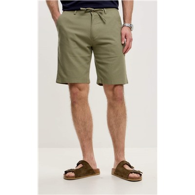 Шорты лен F111-0960-1 olive