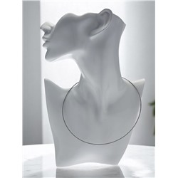 Основа для колье (чокер) с замком, 1 мм, набор 5 шт., цвет стальной, 45 см