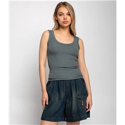 Майка #КТ22301, серо-зелёный