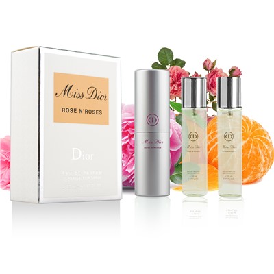 Набор духов 3х20мл Miss Dior Rose N'Roses Edp