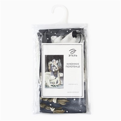 Полотенце кухонное новогоднее «Этель. Мгновения зимы», 40×73 см, 100% хлопок, саржа 190 г/м²