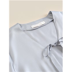 Пижама женская (рубашка, шорты) SL HOME Modal Home, серая