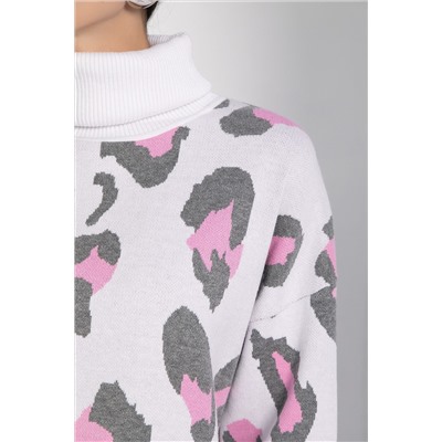 Джемпер Лоренсия (бело-розовый) Б12701-18