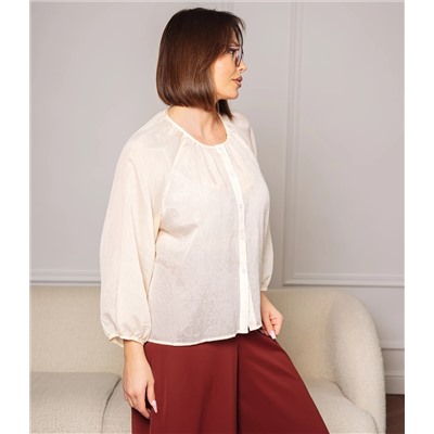 Блуза #КТ73 (2), кремовый