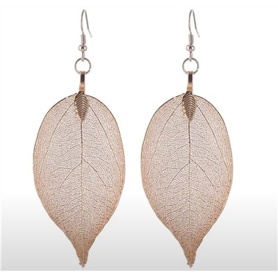 Серьги Листочки