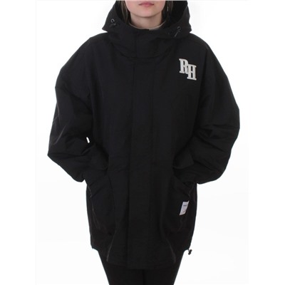 3097 BLACK Куртка демисезонная женская (100 гр. холлофайбер)