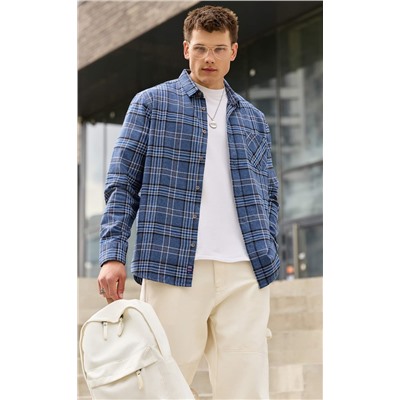 Рубашка F521-0460 grey