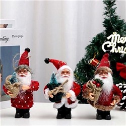 Дед Мороз 15см с мешочком в ассортименте