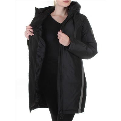 227-1 BLACK Пальто женское зимнее Snow Grace