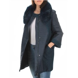 A16002 DK. BLUE Пальто зимнее женское облегченное (120 гр. холлофайбера)