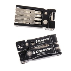 Мультитул велосипедный универсальный COMIRON TOOL 20в1, шестигранные крестовые плоские torx отвёртки, монтажки, выжимка цепи. /уп 100/