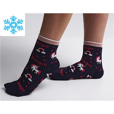 Носки плюш Clever 241 син М