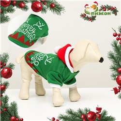 Толстовка для собак Merry Christmas, XS (ДС 16, ОГ 27 см)