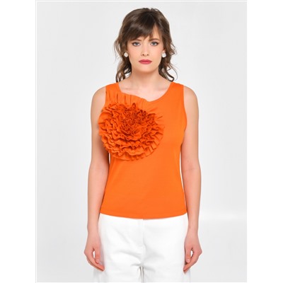 Топ с декоративным цветком