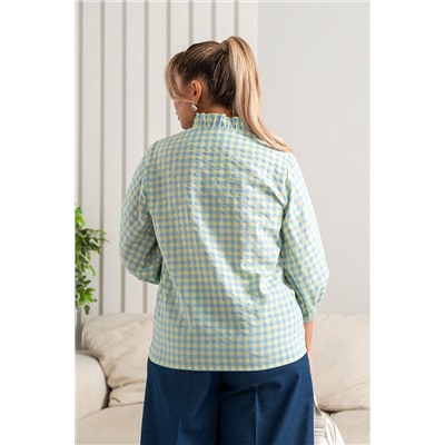 Блузка ТБ-119к желто-голубой