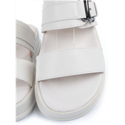 08-PEAQ198-1 LT. BEIGE Босоножки женские (натуральная кожа)