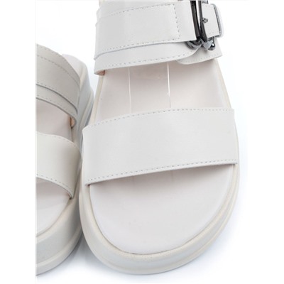 08-PEAQ198-1 LT. BEIGE Босоножки женские (натуральная кожа)