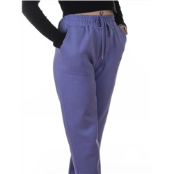 2623 LILAC Штаны утепленные спортивные женские (85% хлопок, 10% полиэстер, 5% спандекс)