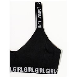 4024-02 Топ для девочки черный (BAYKAR)