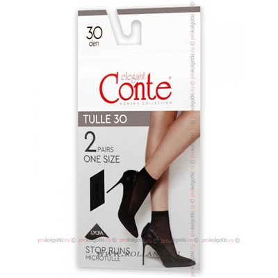 Tulle 30 Socks, 2 PairsConte