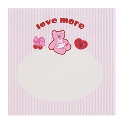 Блок с липким краем «Мишки», 74×74 мм, 90 листов, МИКС