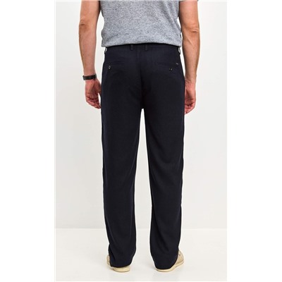 Брюки лен P511-0852 navy