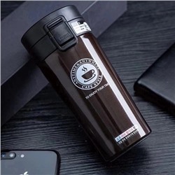 Термокружка для напитков Cafe Style коричневый 380мл
