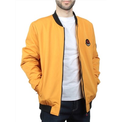 EM25056-2 YELLOW Куртка-бомбер мужская демисезонная (100 гр. синтепон)