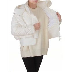 H24-033 WHITE Куртка пуховая зимняя женская (пух)