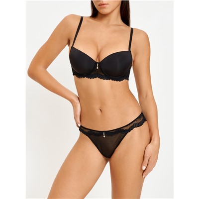 Трусы стринг жен Vitoslava черный Infinity Lingerie