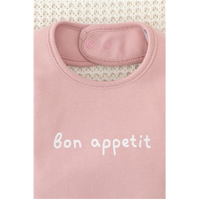 Нагрудник бледно-лиловый(bon appetit) Crockid