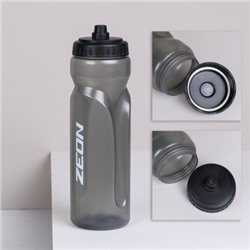 Бутылка для воды ZEON WB105 для активных видов спорта, пищевой hi-quality LDPE, 750ML цвет GREY/уп100