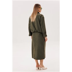 Костюм юбочный 5079 хаки