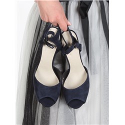 06-87U BLUE Туфли женские (натуральная замша)