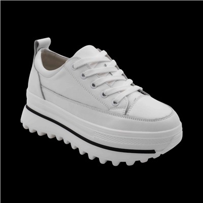 Кроссовки из натуральной кожи MS-S308 белые