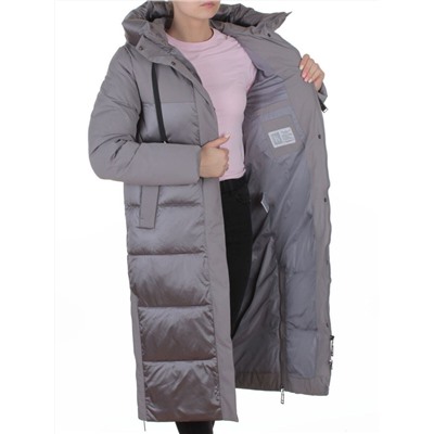 A81 GRAY Пальто зимнее женское (200 гр. холлофайбер)