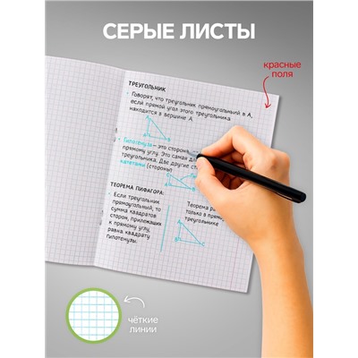 Набор тетрадей 48 листов в клетку, Calligrata «Цветы», 5 штук