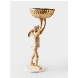 Конфетница «Кролик», 24×24×54 см, алюминий