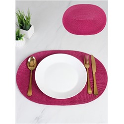 Салфетка для стола овальная / pink /уп 6/300/ 30х45 см розовая/АКЦИЯ