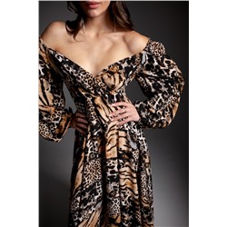 Krasa М244-23 тигровый_леопард, Платье