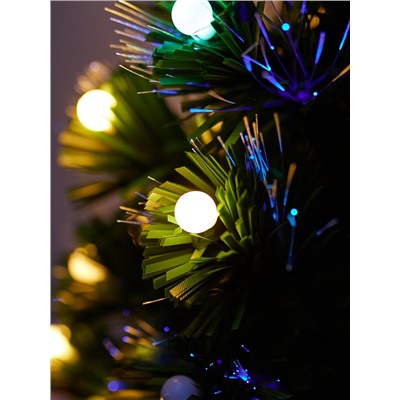 Ёлка светодиодная «Огонёк» 90 см, диаметр нижнего яруса 50 см, 79 ПВХ веток, мигание, свечение мульти